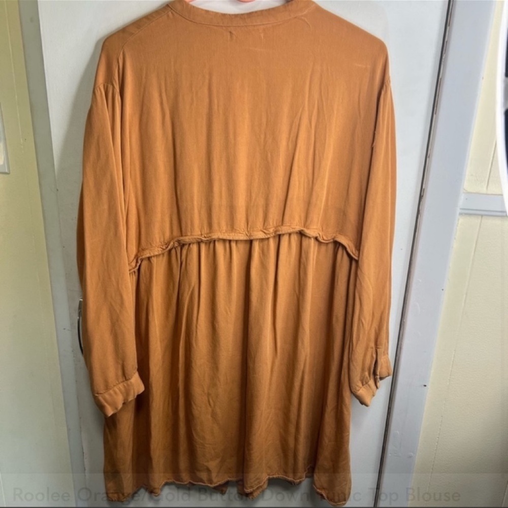 Roolee Button-Down Top in Mustard - Picture 2 of 2
